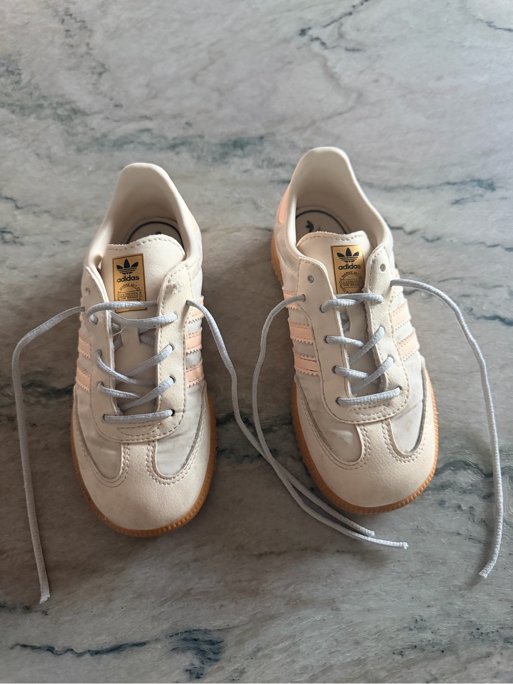adidas Samba Sneakers with Pink Stripes